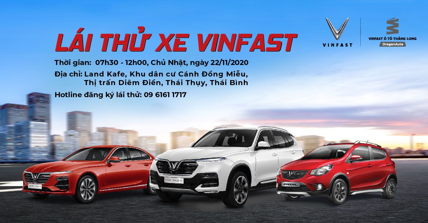 Lái thử xe VinFast cùng VinFast Ô tô Thăng Long - DragonAuto tại Thái Thụy