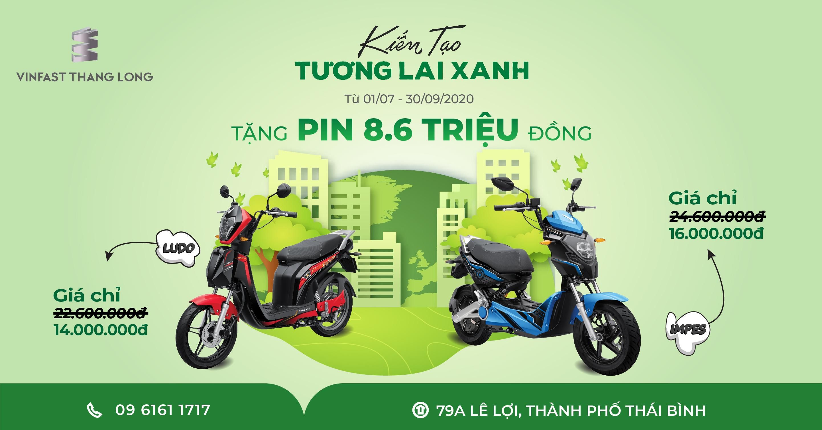 VinFast Thăng Long tặng pin xe máy điện cho học sinh - Chung tay "Kiến tạo tương lai xanh"
